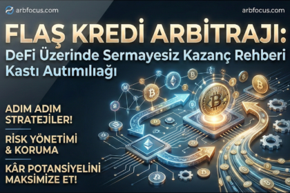 Cebinizde sermaye olmadan flaş krediler (Flash Loans) ile arbitraj yapın. Aave, Uniswap, MEV botları ve Flashbots entegrasyonunu uzman rehberimizle keşfedin.
