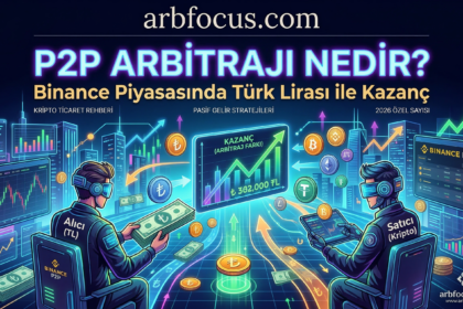 P2P arbitrajı ile itibari para (Türk Lirası) üzerinden risksiz kâr elde etmeyi öğrenin. Binance eşten eşe piyasasında banka transferleriyle kazanın.