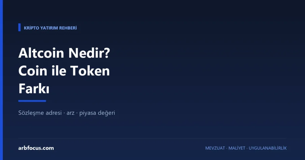 Altcoin Nedir? Coin ile Token Farkı