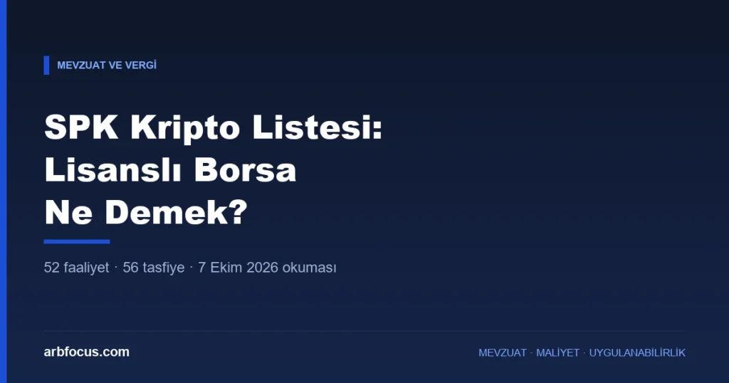 SPK Kripto Listesi: Lisanslı Borsa Ne Demek?